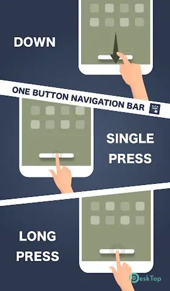 One Button Navigation Bar 2.0.8 APK MOD Unlocked (Full) Free Download