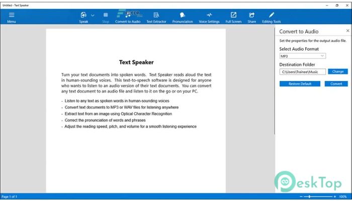 Скачать Text Speaker 3.32 полная версия активирована бесплатно