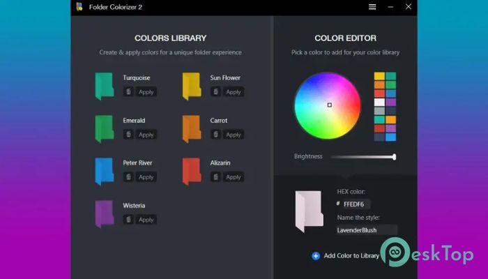 Folder Colorizer 2 v4.1.3 完全アクティベート版を無料でダウンロード