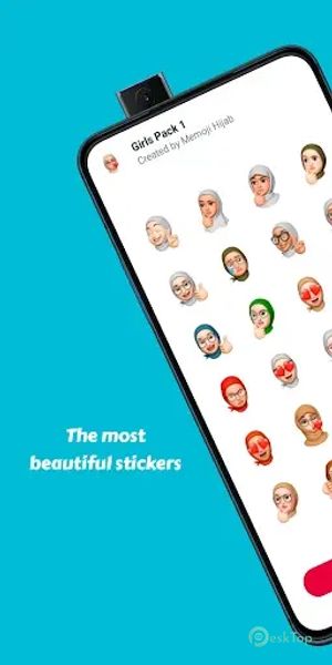 Muslim Hijab Memoji Stickers 2.1 APK MOD Tam Ücretsiz İndir