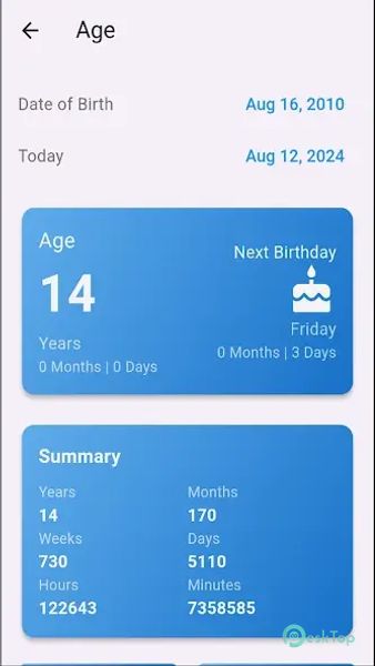 Age Calculator Pro 5.0.0 APK MOD Unlocked (Full) Free Download