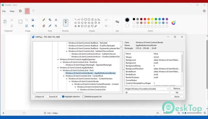 UWPSpy  1.2.0 Tam Sürüm Aktif Edilmiş Ücretsiz İndir