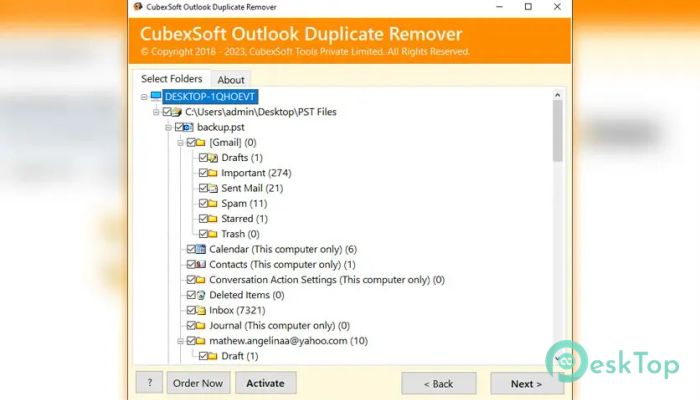 Télécharger CubexSoft Outlook Duplicate Remover 1.0 Gratuitement Activé Complètement