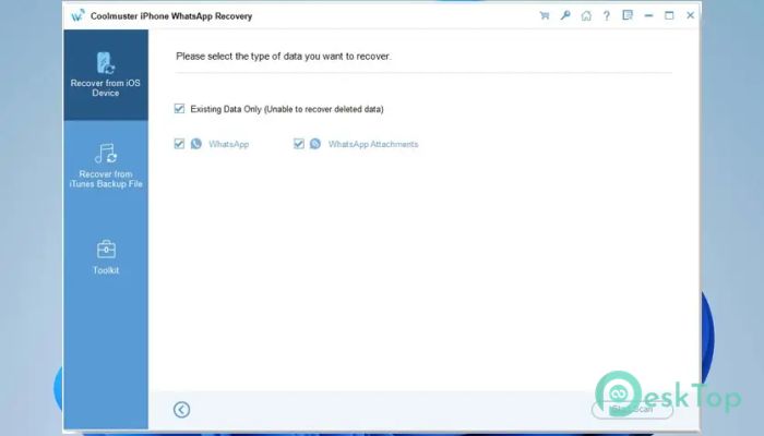 Télécharger Coolmuster iPhone WhatsApp Recovery  1.1.10 Gratuitement Activé Complètement