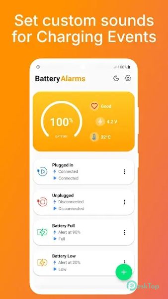 Battery Sound - battery alerts 2.0.1 APK MOD تحميل مجاني كامل