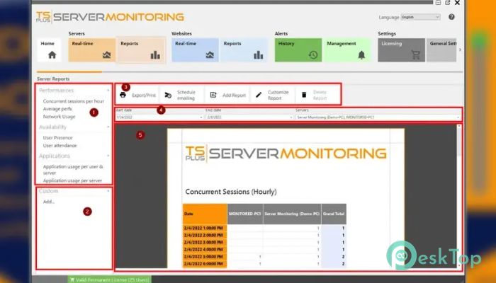 تحميل برنامج TSplus Server Monitoring 1.0 برابط مباشر