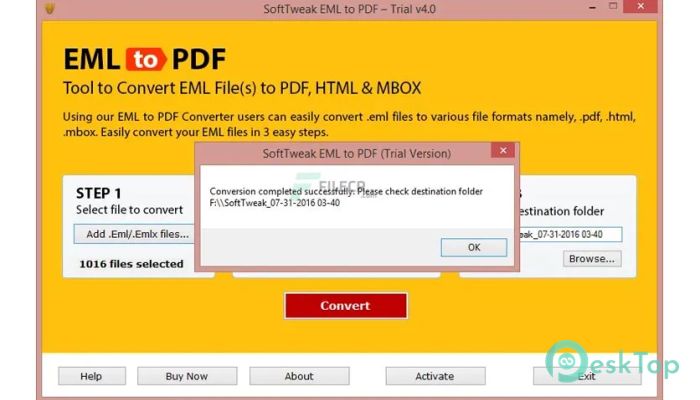 تحميل برنامج SoftTweak EML to PDF  4.0 برابط مباشر