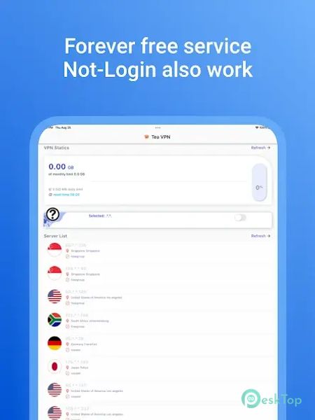 Tea VPN - Enjoy Optimized VPN 1.6.7 APK MOD Полная бесплатная загрузка