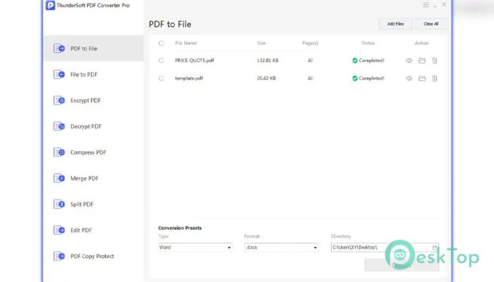 Download ThunderSoft PDF Converter Pro 6.4.0 Free Full Activated