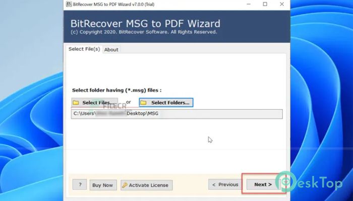 Télécharger BitRecover MSG to PDF Wizard 8.0 Gratuitement Activé Complètement