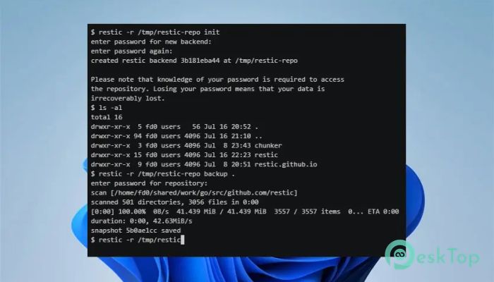 Restic  0.18.1 Tam Sürüm Aktif Edilmiş Ücretsiz İndir