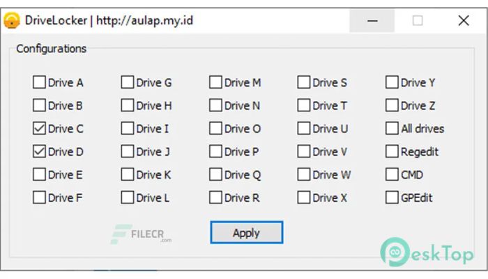 DriveLocker  1.0 Tam Sürüm Aktif Edilmiş Ücretsiz İndir