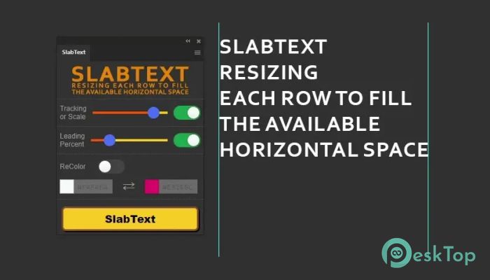 تحميل برنامج Aescripts - SlabText  1.0.0 برابط مباشر