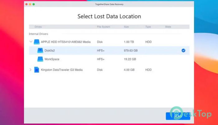 下载 TogetherShare Data Recovery Professional 8.1 免费Mac版