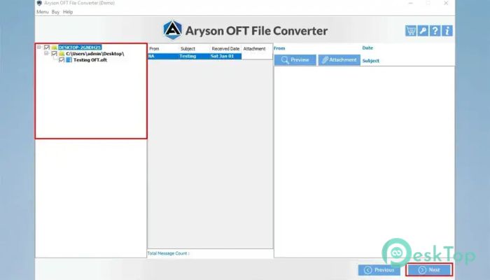 Aryson OFT Converter 1.0 完全アクティベート版を無料でダウンロード