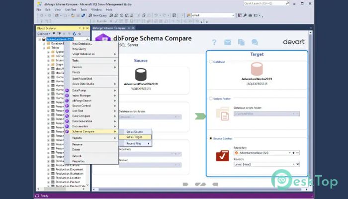 تحميل برنامج dbForge Schema Compare for SQL Server 5.3.29 برابط مباشر