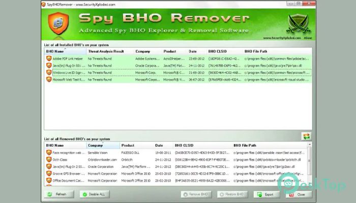 下载 SpyBHORemover 9.0 免费完整激活版