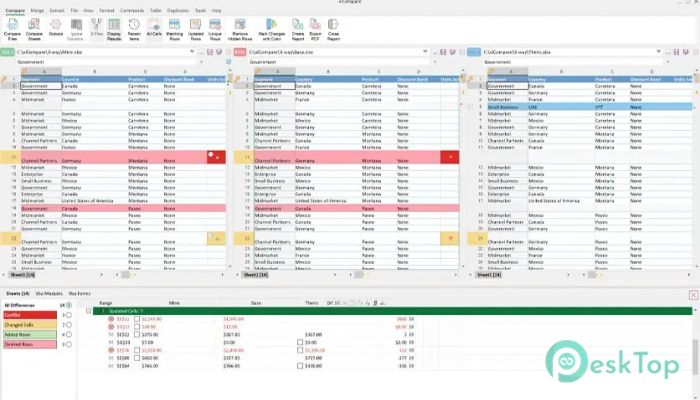Spreadsheet Tools xlCompare 12.04.00 Tam Sürüm Aktif Edilmiş Ücretsiz İndir