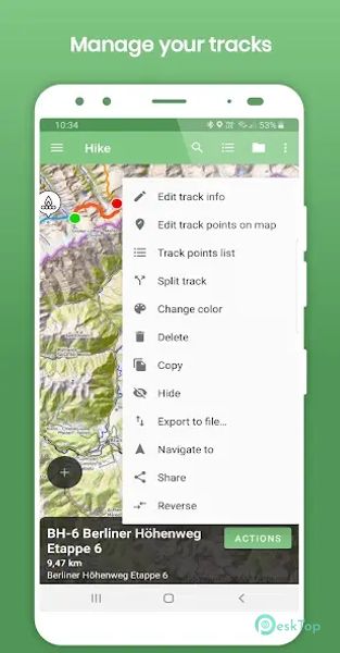 Tracklia: GPX, KML, KMZ & maps 1.14.0 APK MOD Полная бесплатная загрузка