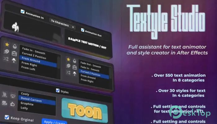 Aescripts - Textyle Studio 1.4.4 完全アクティベート版を無料でダウンロード