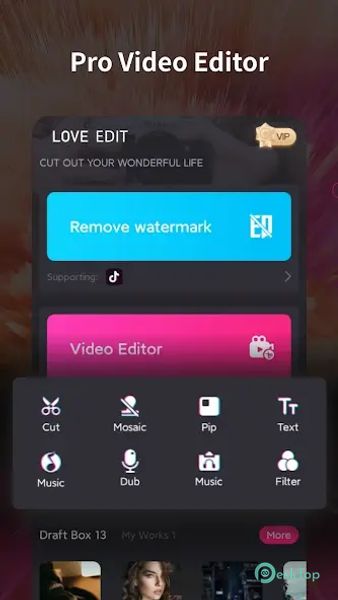 Video Editor & Maker-Love Edit 4.0.4 APK MOD Полная бесплатная загрузка