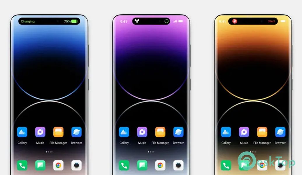 Dynamic Island iOS 16 notch 9.5 APK MOD تحميل مجاني كامل