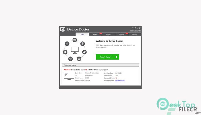 Device Doctor 5.5.630 Tam Sürüm Aktif Edilmiş Ücretsiz İndir