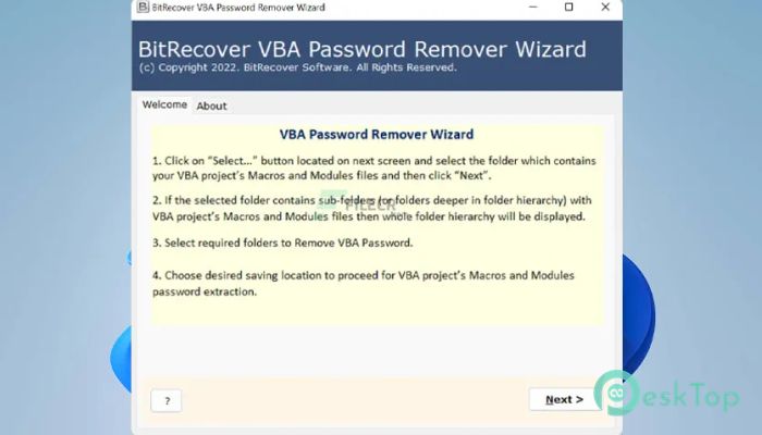  تحميل برنامج BitRecover VBA Password Remover Wizard  3.1 برابط مباشر