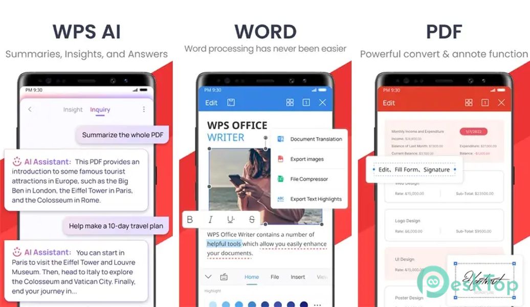 WPS Office - PDF, Word, Excel, PPT 18.15.1.1527 APK MOD Полная бесплатная загрузка