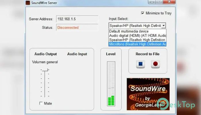 تحميل برنامج GeorgieLabs SoundWire 1.0.0 برابط مباشر