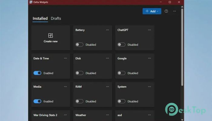 Download Delta Widgets 0.2.1 Free Full Activated