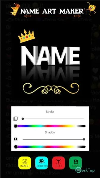 Name Art Maker - Shadow Design