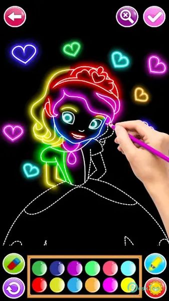 Learn To Draw Glow Numbers 3.1 APK MOD Unlocked (Full) Free Download