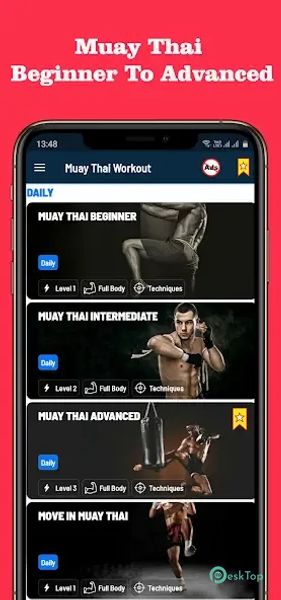 Muay Thai Fitness & Workout 2.1.10 APK MOD تحميل مجاني كامل