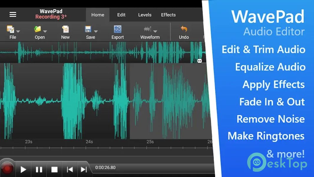 WavePad Audio Editor 19.40 APK MOD Unlocked (Full) Free Download