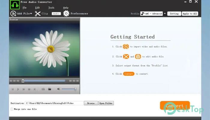 ShiningSoft Free Audio Converter 1.0 完全アクティベート版を無料でダウンロード