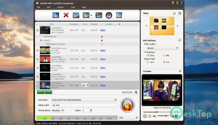 تحميل برنامج ImTOO MP4 to DVD Converter 7.1.4.20230228 برابط مباشر