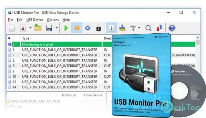 FabulaTech USB Monitor Pro 2.8.0.1 Tam Sürüm Aktif Edilmiş Ücretsiz İndir