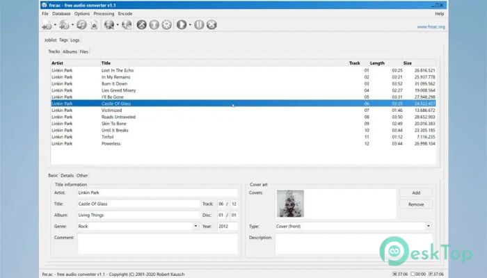 Fre:ac - Free Audio Converter 1.1.7 Tam Sürüm Aktif Edilmiş Ücretsiz İndir
