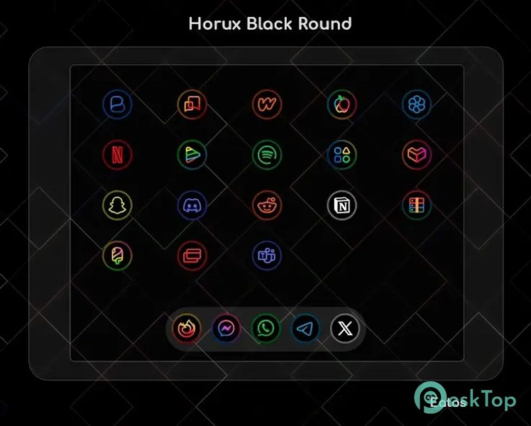Horux - Icon Pack (Round) 7.9 APK MOD Unlocked (Full) Free Download