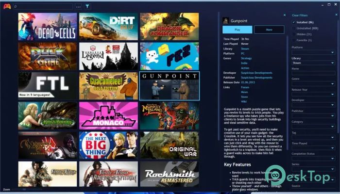 Playnite 10.44 Tam Sürüm Aktif Edilmiş Ücretsiz İndir