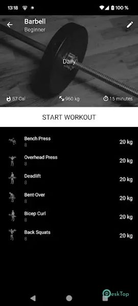 Barbell Workout at Home & Gym 4.18.google APK MOD Tam Ücretsiz İndir
