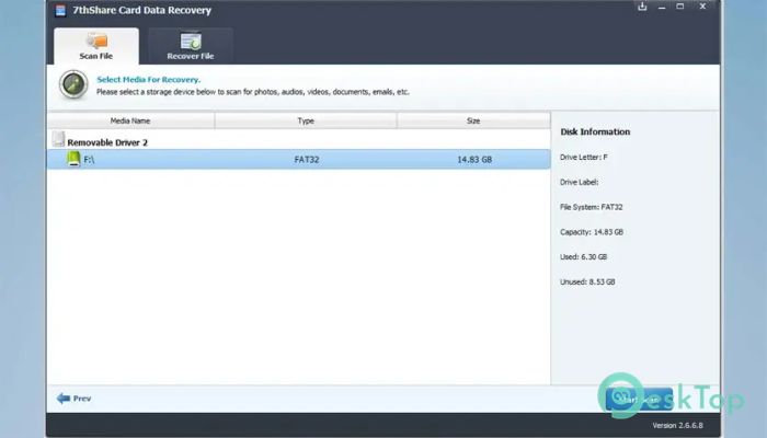 下载 7thShare Card Data Recovery 7.0.0.0 免费完整激活版