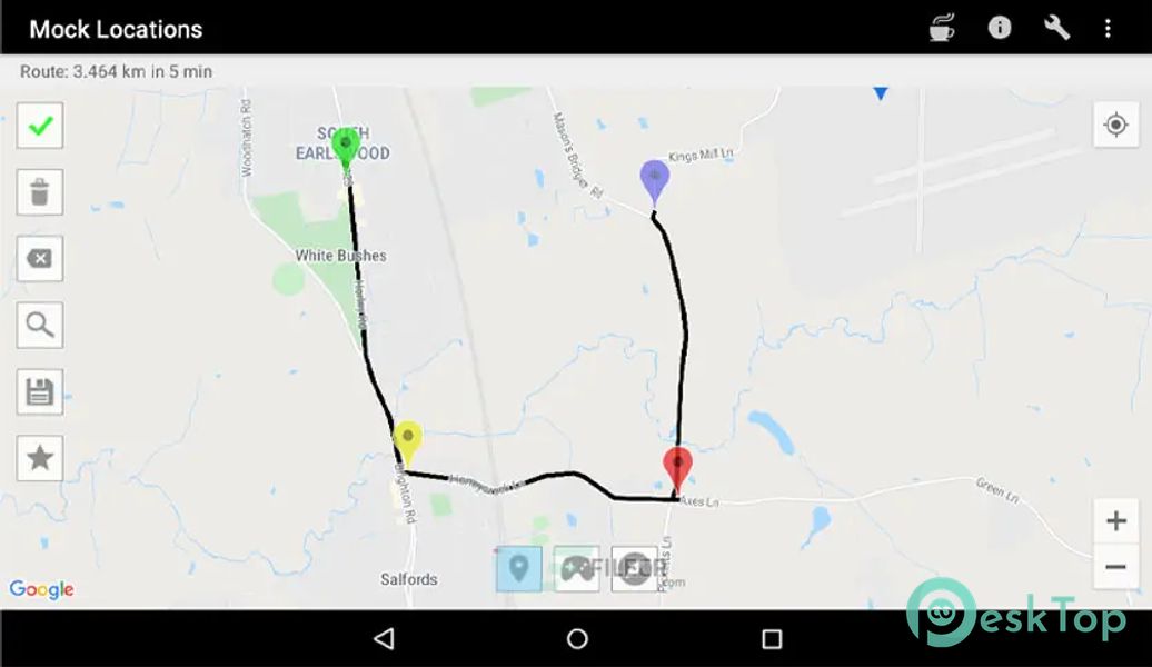 Mock Locations (fake GPS path) 1.27.2 APK MOD Полная бесплатная загрузка