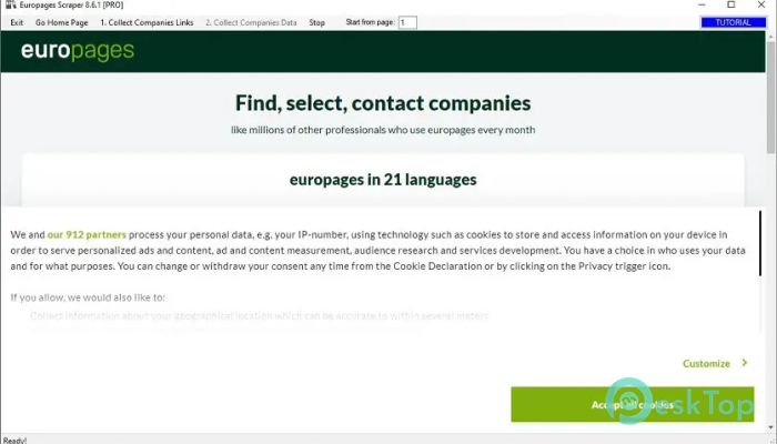 Download EuroPages Scraper Pro 8.6.1 Free Full Activated