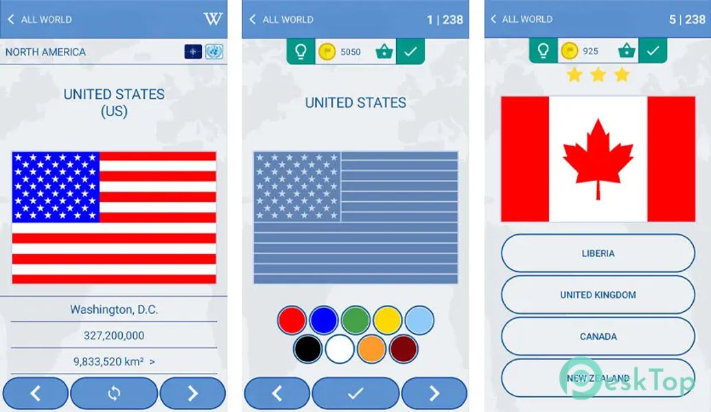 The Flags of the World Quiz v7.5.1 APK MOD تحميل مجاني كامل