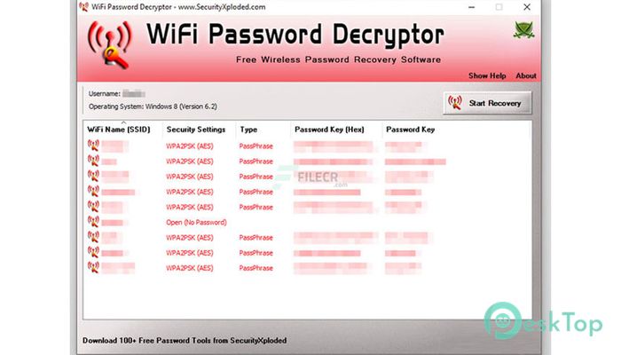 WiFi Password Decryptor 15.0 Tam Sürüm Aktif Edilmiş Ücretsiz İndir