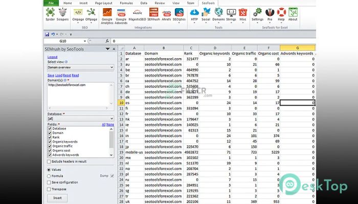 Download SeoTools for Excel 9.7.1.0 Free Full Activated