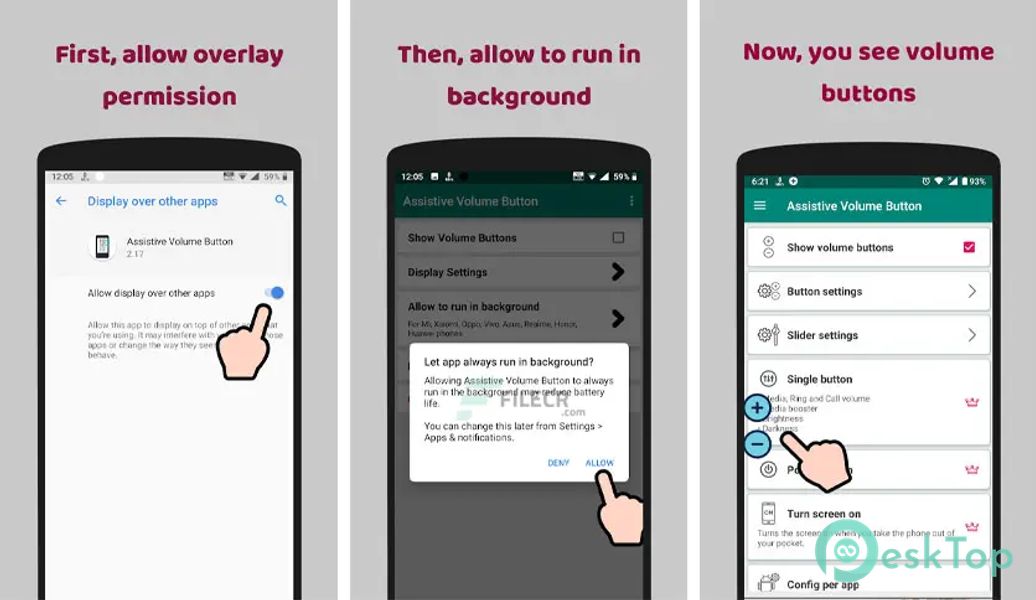Assistive Volume Button 0.9.8 APK MOD Tam Ücretsiz İndir