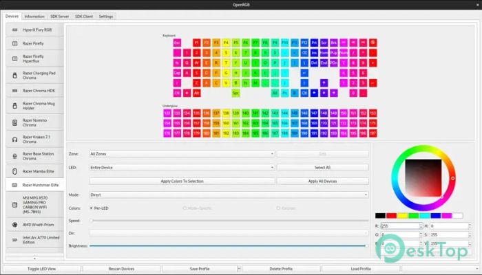 OpenRGB  0.9 Tam Sürüm Aktif Edilmiş Ücretsiz İndir